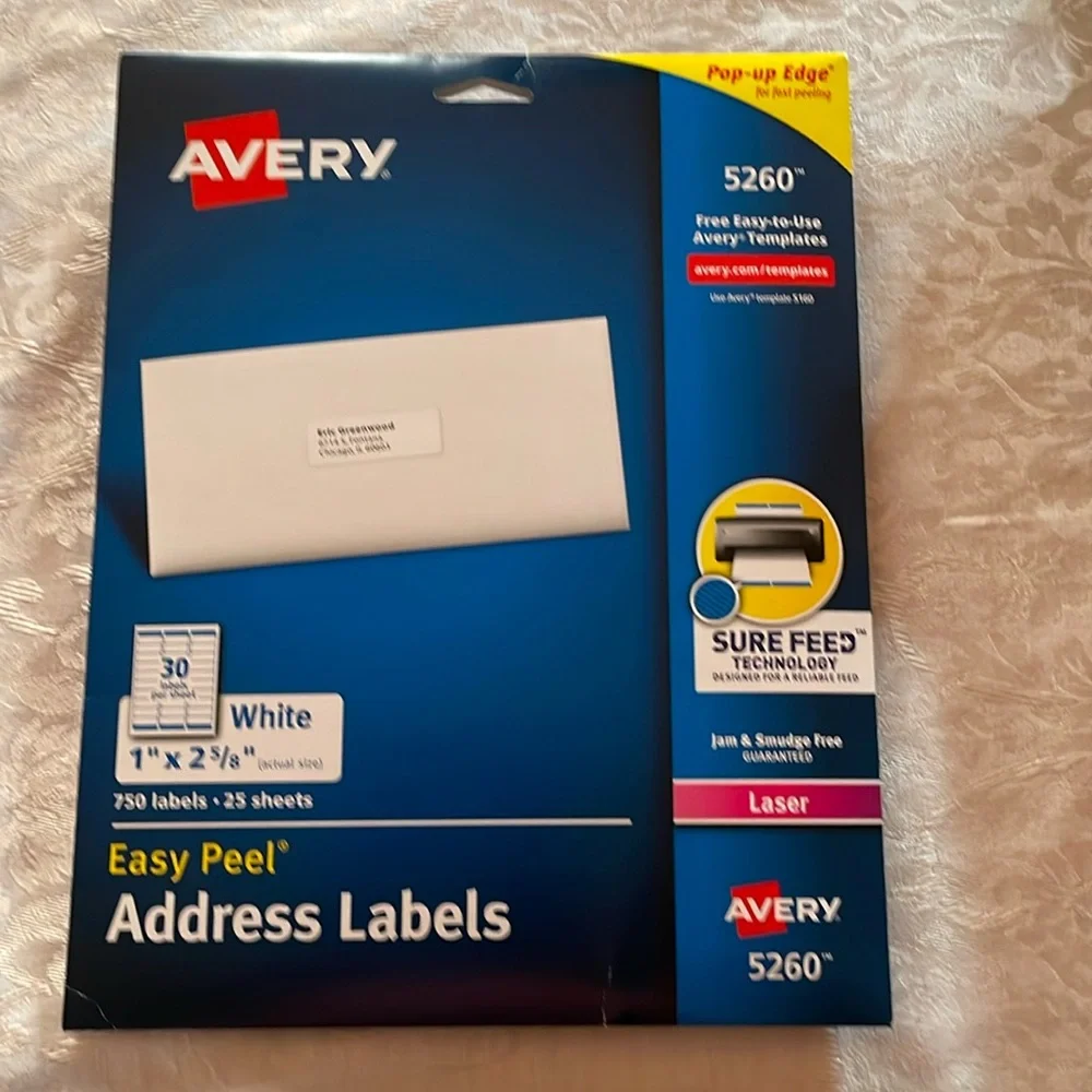 Preowned address labels 22 sheets